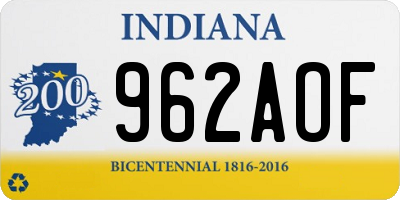IN license plate 962AOF