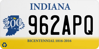 IN license plate 962APQ
