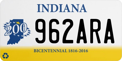 IN license plate 962ARA