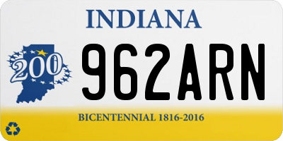 IN license plate 962ARN