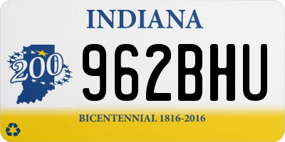 IN license plate 962BHU