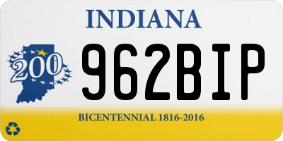 IN license plate 962BIP