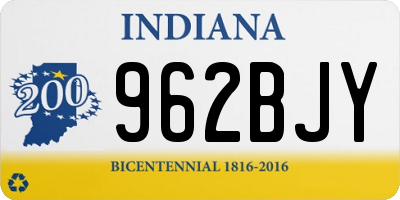 IN license plate 962BJY