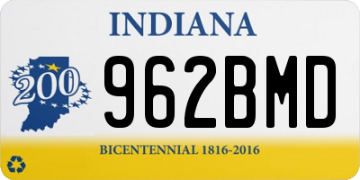 IN license plate 962BMD