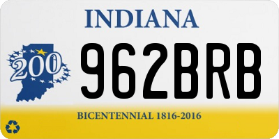 IN license plate 962BRB