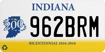 IN license plate 962BRM