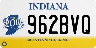 IN license plate 962BVQ