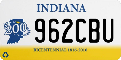 IN license plate 962CBU