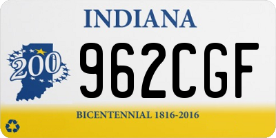 IN license plate 962CGF