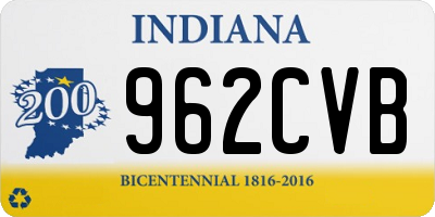 IN license plate 962CVB