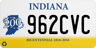 IN license plate 962CVC