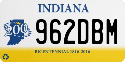 IN license plate 962DBM