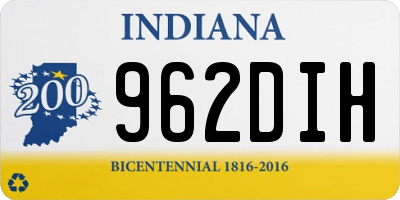 IN license plate 962DIH