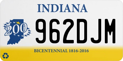 IN license plate 962DJM
