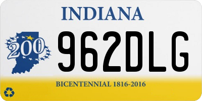IN license plate 962DLG