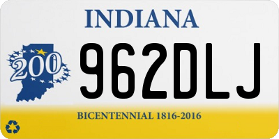 IN license plate 962DLJ