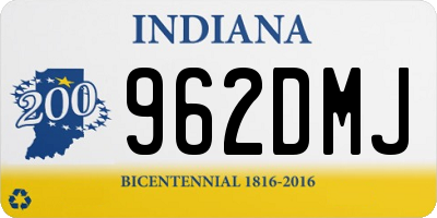 IN license plate 962DMJ