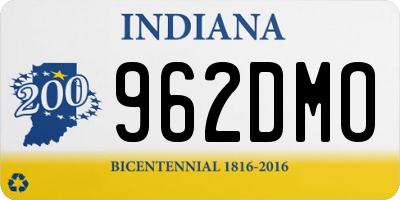 IN license plate 962DMO