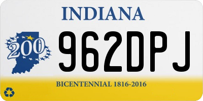 IN license plate 962DPJ