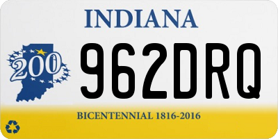 IN license plate 962DRQ