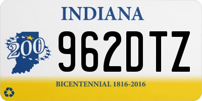 IN license plate 962DTZ
