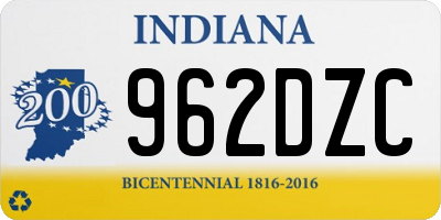 IN license plate 962DZC