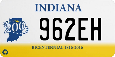 IN license plate 962EH