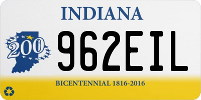 IN license plate 962EIL