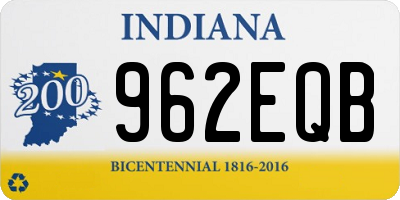 IN license plate 962EQB
