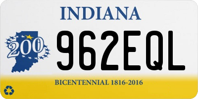 IN license plate 962EQL