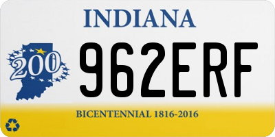 IN license plate 962ERF