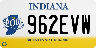 IN license plate 962EVW