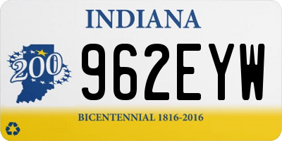 IN license plate 962EYW