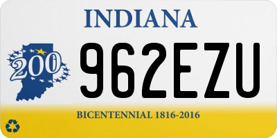 IN license plate 962EZU
