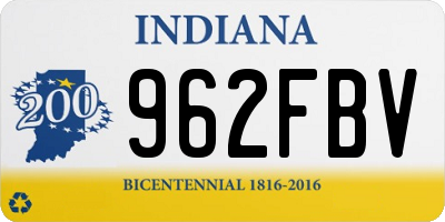 IN license plate 962FBV