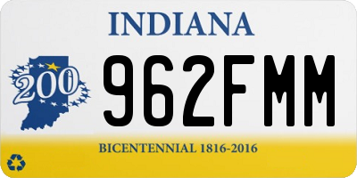 IN license plate 962FMM