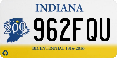 IN license plate 962FQU