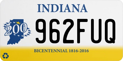 IN license plate 962FUQ