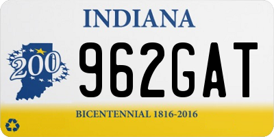 IN license plate 962GAT