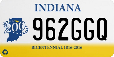 IN license plate 962GGQ