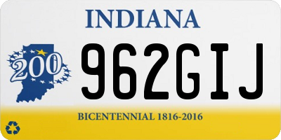 IN license plate 962GIJ