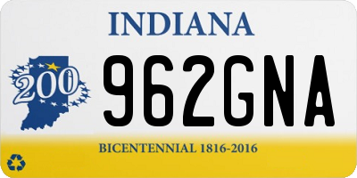 IN license plate 962GNA
