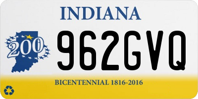IN license plate 962GVQ
