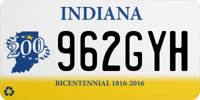 IN license plate 962GYH