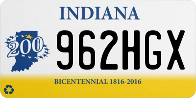 IN license plate 962HGX