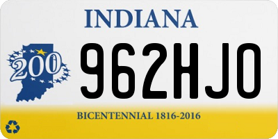 IN license plate 962HJO