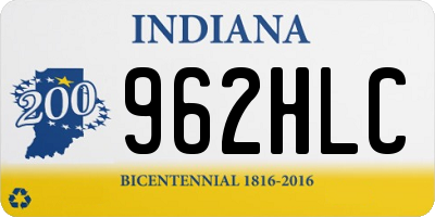 IN license plate 962HLC