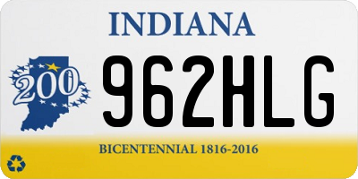 IN license plate 962HLG