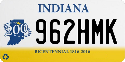 IN license plate 962HMK