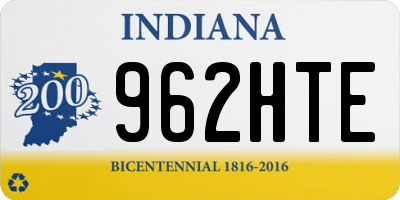 IN license plate 962HTE
